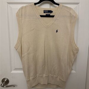 Polo by Ralph Lauren Cream Sweater Vest